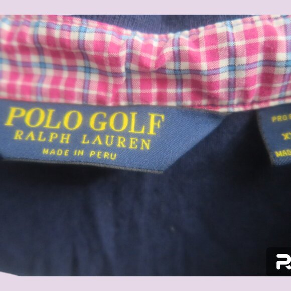 Polo Golf Ralph Lauren polo modal blend collared shirt in navy blue size XXL. - Picture 5 of 8